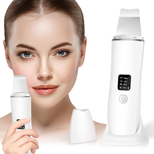 Ultrasonic Facial Skin Scrubber-Deep Clean & Glow
